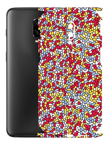 Image of AtOdds - Compatible for OnePlus 6T Mobile Back Skin Rear Screen Guard Protector Film Wrap (Coverage - Back+Camera+Sides) (Beans)