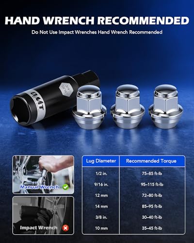Image of Orion Motor Tech M12x1.5 Lug Nuts, Cone Seat Lug Nut Set with 3 /4 Inch Hex, 12x1.5mm Wheel Lug Nuts Compatible with Ford Focus Fusion Escape and More, 611-303, CV6Z1012C OEM Style, Chrome, Set of 20