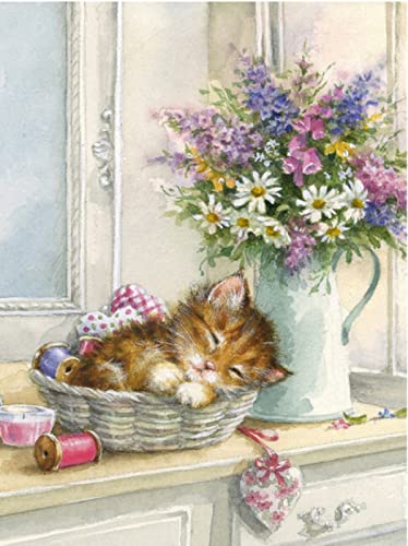 Kit d'art diamant chaton 30x40cm pour illuminer votre salon avec une décoration murale en strass