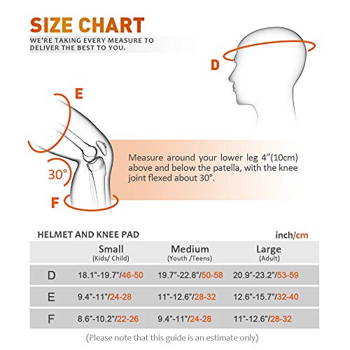 Jbm 4 Sizes Extra Pads Diamond Curved Series Full Protective Gear Set Multi Sport Helmet, Knee And Elbow Pads With Wrist Guards, For Biking, Bmx, Scooter, Skateboard, Inline Skating And Others #TOP4
