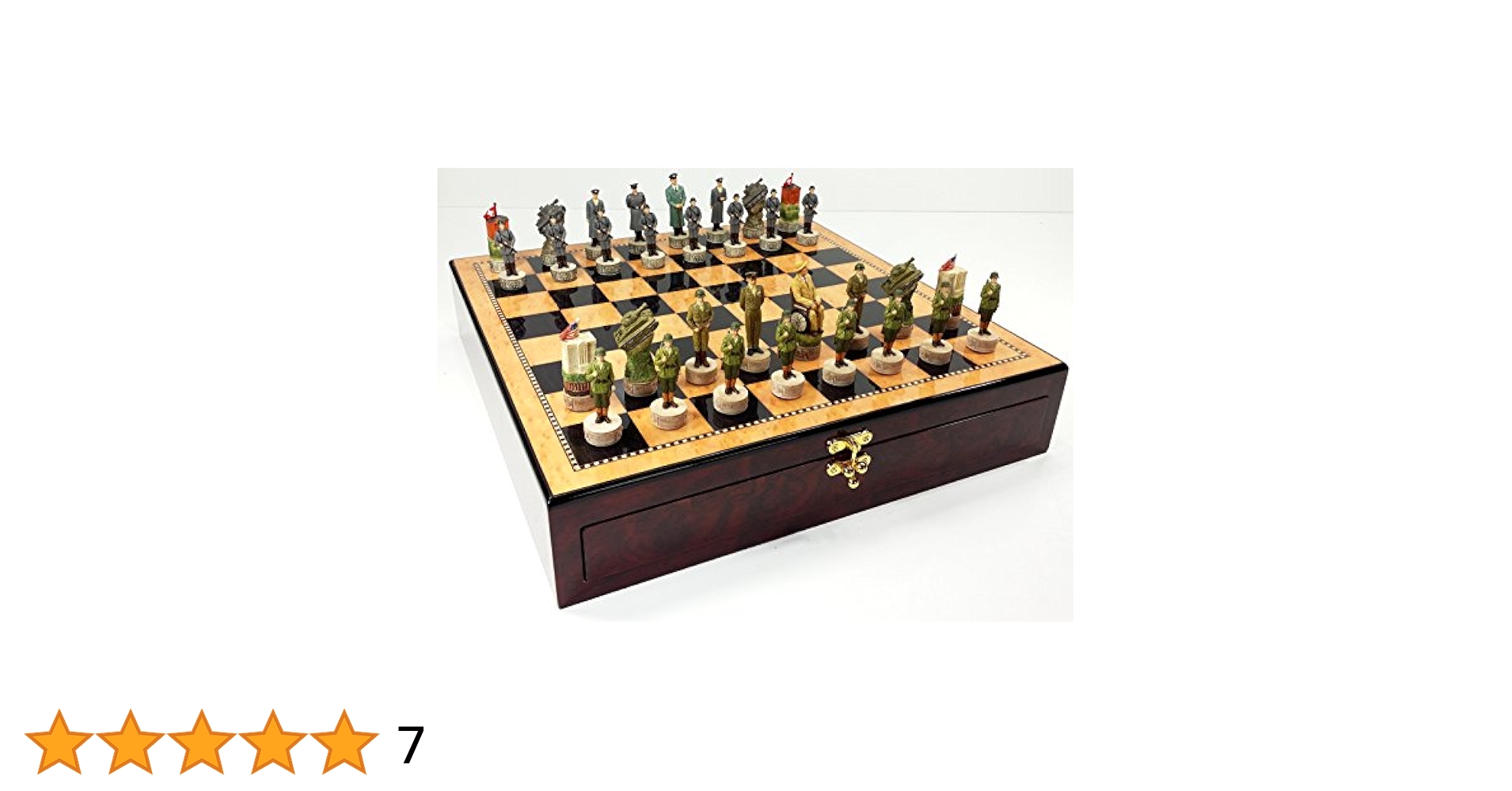 Amazon | WW2 US Vs Germany Chess Set W/ 17 1/4