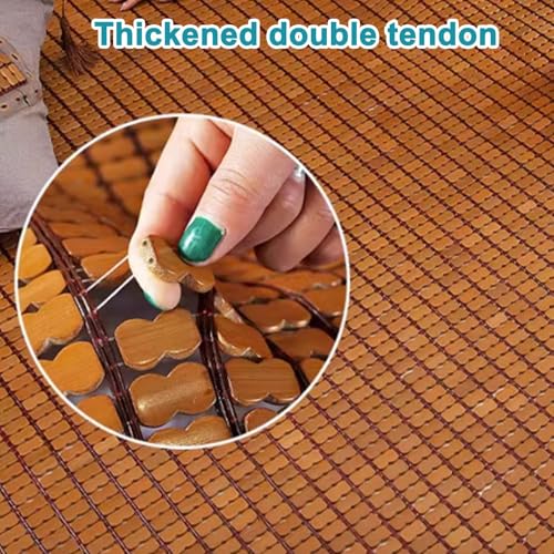 Alfombrilla de bambú refrescante plegable para suelo de dormitorio y salón 3