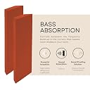 Timber Acoustics® Corner Bass Traps | Premium Low-Frequency Absorption with High-Density Roxul Rockwool | NRC 0.90 | [Set of 2] (Orange, 2' x 4' x 5") gallery image