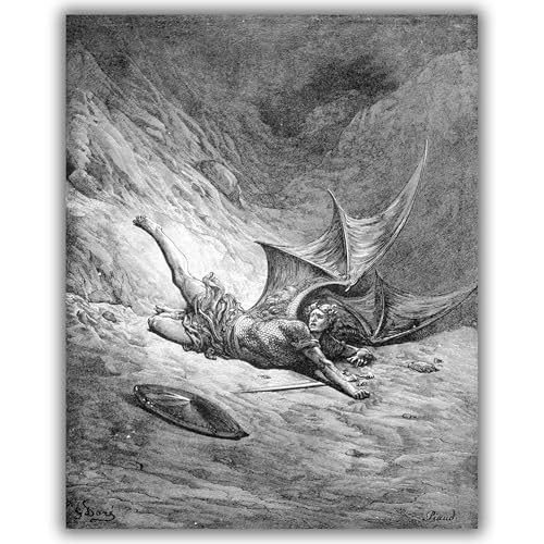 Then Satan First Knew Pain impression giclée d'art sur toile haut de gamme