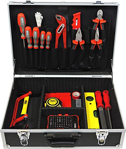Famex 755-58 Alu Werkzeugkoffer Gefüllt 164-tlg. | Werkzeugkasten bestückt | Werkzeugkiste Werkzeugbox | Werkzeug Set… – Bild 4