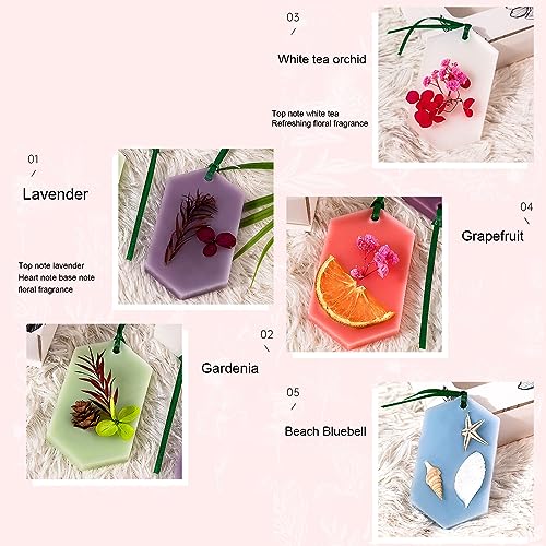 Sonew 5pcs Cubos de Cera Aromáticos Floral y Frutal miniatura 3
