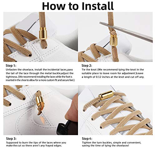 Image of anan520 Tieless Elastic Shoe Laces, No Tie Shoelaces for Kids /Adults