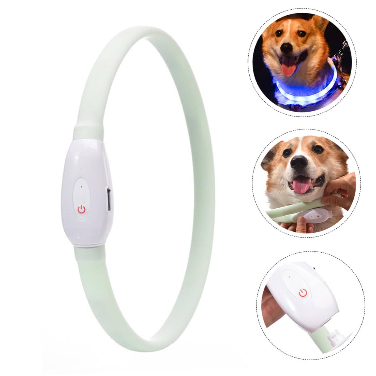 Toddmomy 2ensembles Collier Led Rechargeable Pour Chien Collier Lumineux Usb Pour Animaux De Compagnie Sécurité Et Confort Optimal