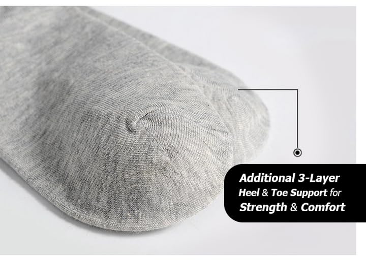 Image of Plain Ankle Length Socks for Men & Women | Unisex Low Cut Socks in Soft Pure Cotton Fabric | Stretchable, Breathable & Comfortable DailyWear Sock| Pack of 5