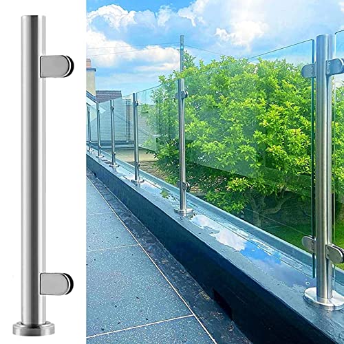 Rampe d'escalier en verre pour sécuriser une mezzanine intérieure ou un balcon de jardin