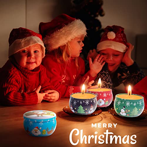 Gxhong 8 pezzi di barattoli per candele di Natale