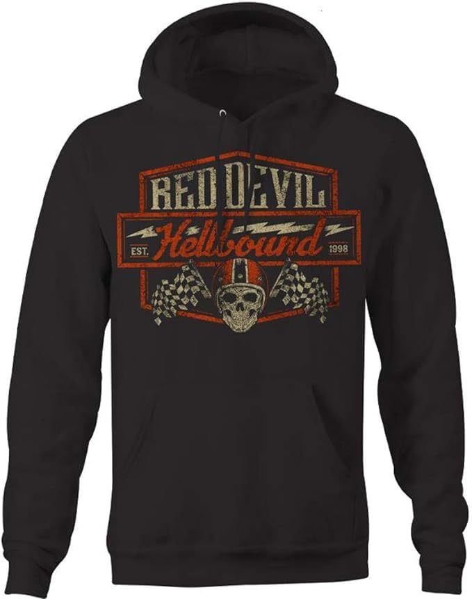 RED DEVIL CLOTHING Hellbound Vintage Racer Hoodie