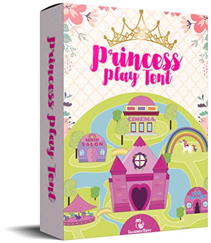 ImpiriLux Princess Castle Kids Play Tent Playhouse | Pop Up Fort Play Tent for Girls with Storage Bag