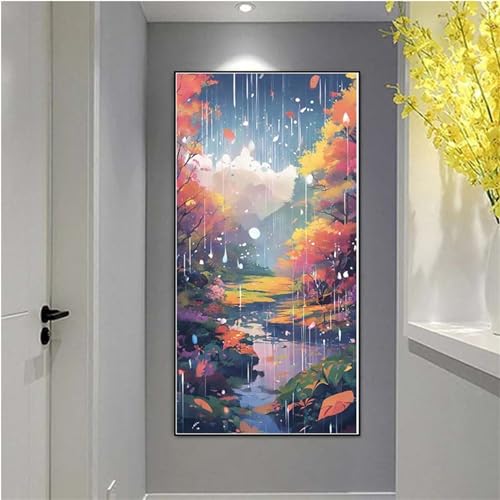 Broderie Diamant Grand Format 50x100cm | Loisirs créatifs adultes forêt