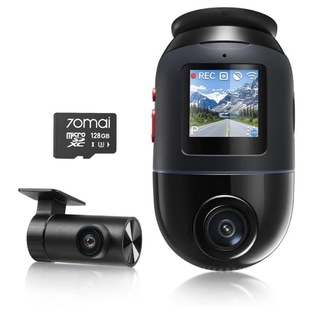 70maiドラレコ フルキットomuni 4K X800 Amazon.co.jp: AI 日本語音声操作70mai X800 4k前後ドラレコ360度 安全
