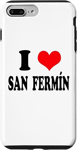 Funda para iPhone 7 Plus8 Plus Prendas de España I Heart San Fermín Pamplona