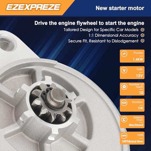 Image of Ezexpreze 6647N Starter New Fit for Ford F-150 4.2L V6 1999-2008, Heritage 2004,6L3Z-11002-DRM,XL1U-11000-AA,XL1U-11000-AB,XL1U-11000-AC,XL1Z-11002-AA,XL1Z-11002-AARM,5L3Z-11002-B