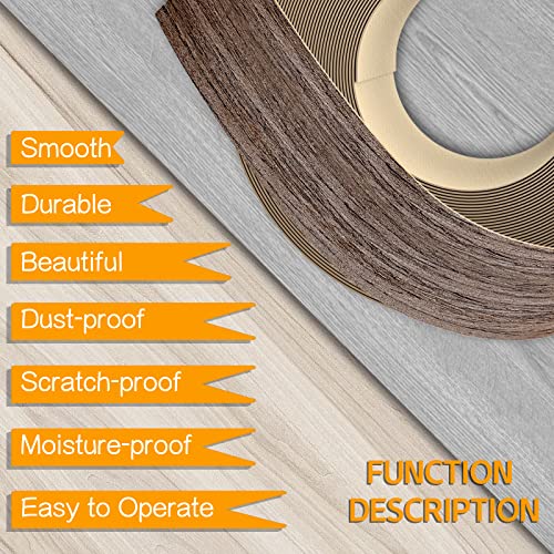 Image of GSCIT Club Walnut Edge Banding, 1 /2 inch x 100ft roll of Veneer Edge Banding - Pre-glued Flexible, Real Wood Tape for Cabinet Repair and Furniture Restoration