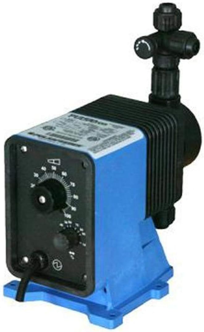 LB03SA-KTCJ-XXX PULSAtron Series A Plus Metering Pump with Dual Manual Control, Blue/Black
