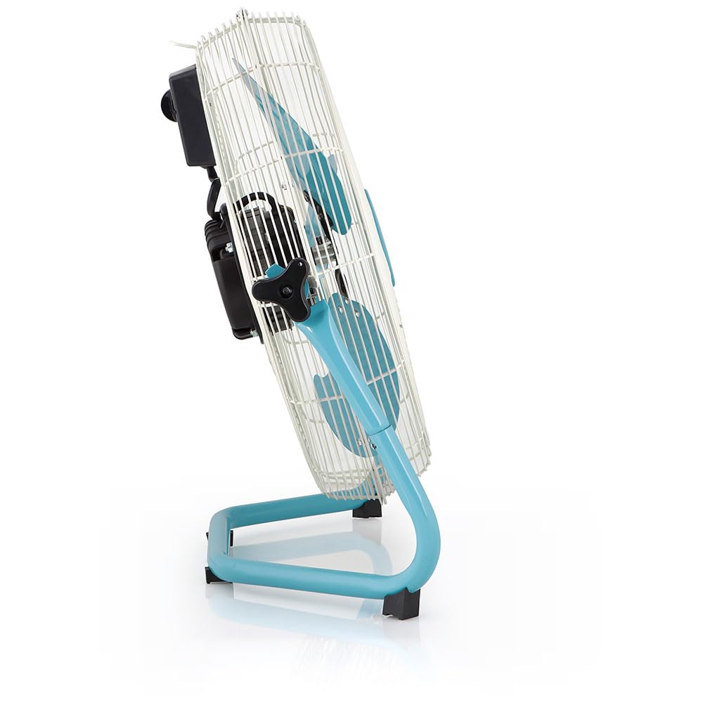 Orbegozo PW 1546 - Ventilateur industriel Power Fan, 3 vitesses, pales métalliques, poignée de transport, 130 W, bleu et blanc