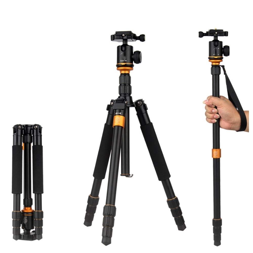 XIAOMINDIAN Black Professional Photographic Portable Aluminium Alloy Tripod Kit Monopod Stand Ball H
