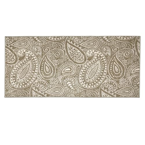 Image of Welspun Wonder-Full Polyester Carpet for Hall, Bedroom & Dining Area | 981 GSM | Anti-Skid | 2x5 Feet | Light Brown
