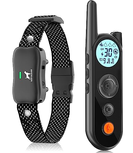 KAIYIKAPET Clôture Électronique pour Chien,8M à 1050M Ajustable Clôture avec Télécommande de Dressage,Résistant à L’Eau Collier de Dressage pour Chien avec Mode Vibration, Son, Choc, IPX7