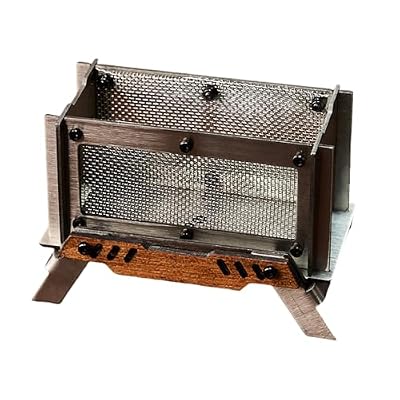 XINNIKESI Camping Cookware, Portability Incenses Burners Charcoals Stove Stainless Steel Camp Firewood Stove for Outdoor Camping