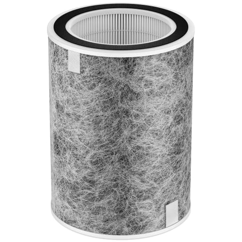 HP302 HP301 Replacement Filter Compatible with Shark HP202 HP201 HC502 HP232 HC501 AP1000 Air Purifier MAX, Cleans up to 99.97% of particles, Part # HE2FKBAS, HE2FKBASMB, 1 Pack