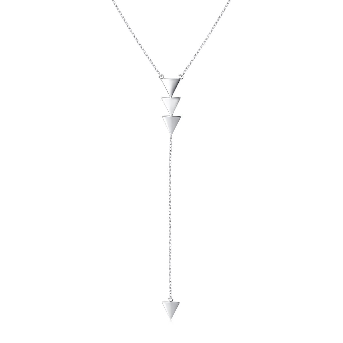 AlphmNecklace S925 Sterling Silver Long Chain Necklace for Women 30''