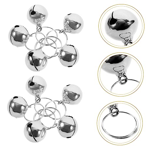 Luxshiny 24 Unidades Sino De Chaveiro Feito à Mão Sinos Artesanais Sinos De Jardim Sino De Cavalo Si