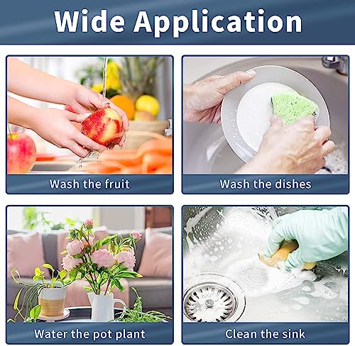 Image of CECEFIN Kitchen Sink Sprayer Hose Attachment, Recoil Hose & Holder, Pressurized Water Saving Aerator & Diverter Valve, Faucet Sprayer Attachment Set