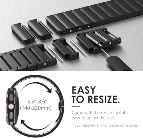 Image of Zitel Stainless Steel No Gap Metal Band Compatible with Samsung Galaxy Watch Ultra 47mm 2025 /2024