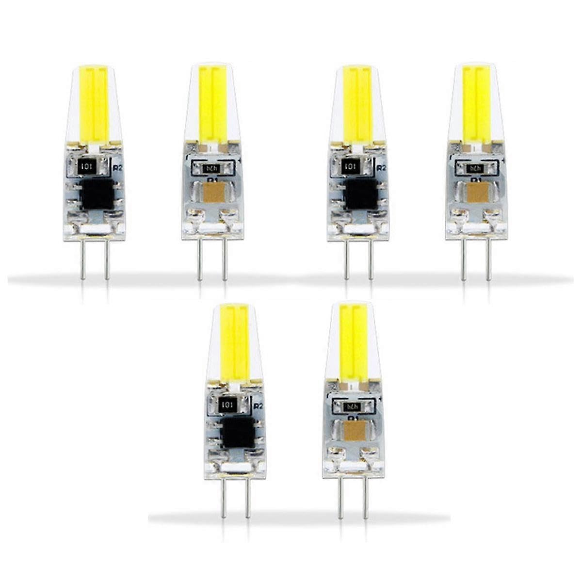 Joyhappst Image Color 6Pcs G4 Light Bulb Dimmable 2W 180Lm Led Bulb For Table Lamp Wall Lamp Chandelier Replacement 120V