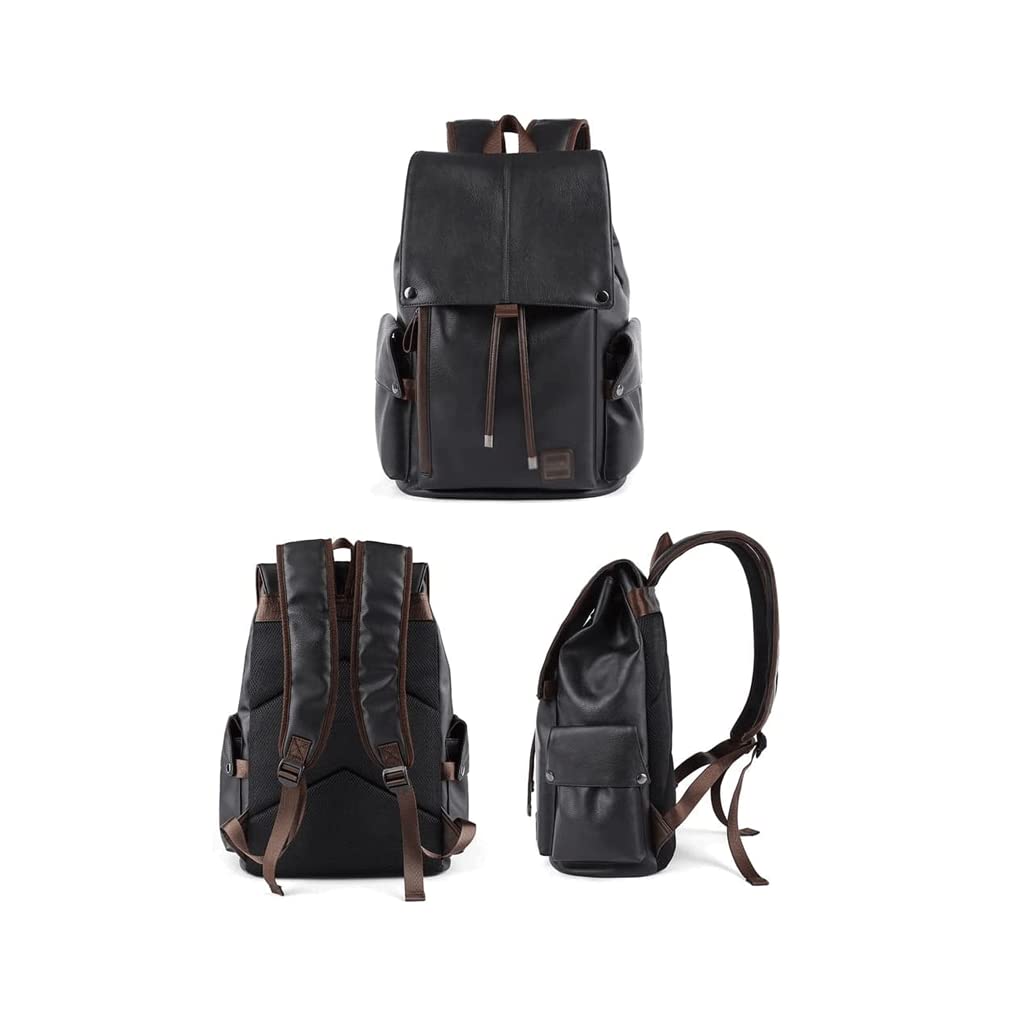 Skórzany plecak Leren Backpac 15/15.6 Inch Leren Laptop Rugzak Mode Casual Backpac Grote Capaciteit Dagrugzak Voor Mannen En Vrouwen Wysoka pojemność