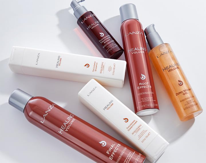 Miniatura 7 de L'ANZA Tratamiento curativo de volumen espesante en aerosol para el cabello, aumenta el brillo, el volumen y el grosor para cabello fino y plano,