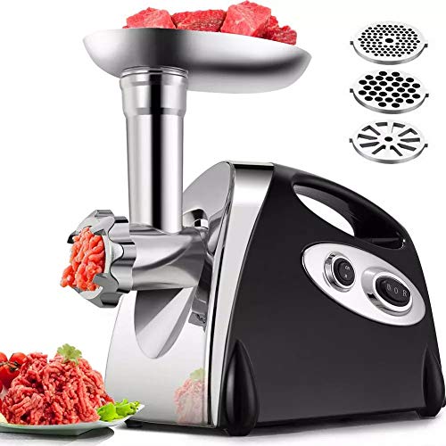 Elektrische Wurstfüllmaschine, 800W Edelstahl-Fleischschleifer, Schwerer Lebensmittelprozessor Mit Schneidklinge…