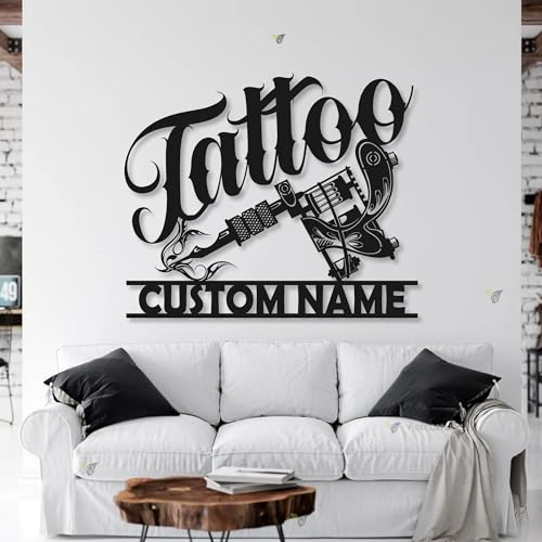 Rustic Metal Name Sign