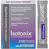 Isotonix Digestive Enzymes with Probiotics: Advanced Digestive Support, Nutrient Absorption, Healthy Cholesterol & Skin with DigeZyme & Lactospore – Isotonic Drink Mix, 40 Servings - 20 Packets