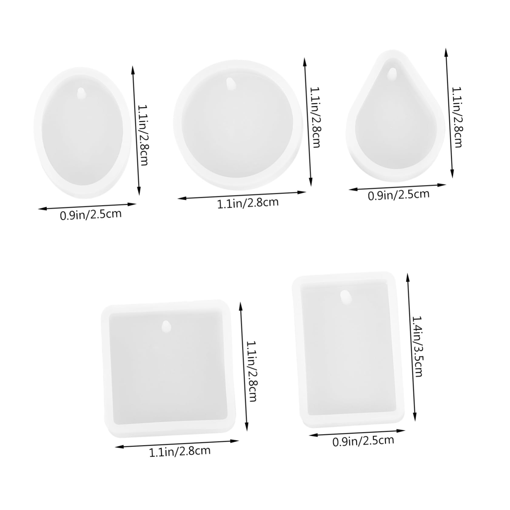 Tofficu 3sätze Schlüsselanhänger Gießform Schmuck Pendants Für Ohrringe Armbänder Transparent Für Kreative Bastelprojekte