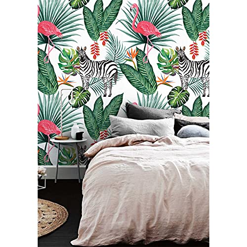 Fotomurale autoadhesiva Magic-Stick para cubrir imperfecciones de la pared con Safarizebra 2