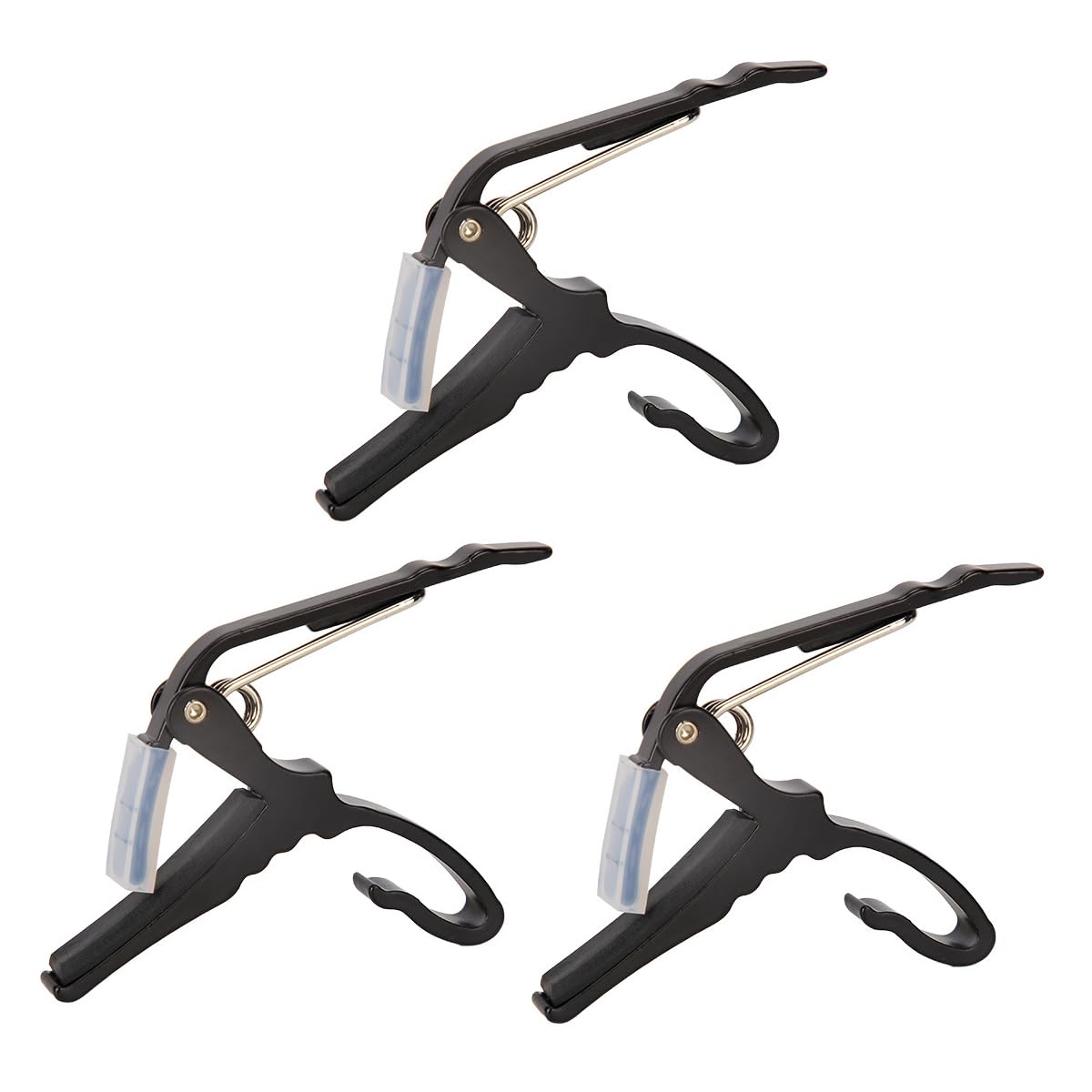 TorSor 3 Pack Guitar Capo Acoustic Capo Guitar Clamp Universal and Quick-Change Tuning Clip For Electric Bass Guitar Classic 6-Strings Acoustic Guitars Ukulele Banjo Mandolin Folk Musical Instrument
