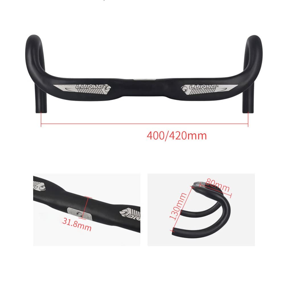 Amazon.co.jp: LUNJE 31.8mm ロードバイク ハンドルバー400mm 420mm