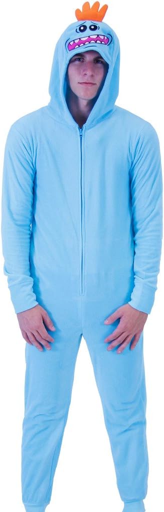 Rick and Morty Mr. Meeseeks Onesie with Butt Flap Pajama