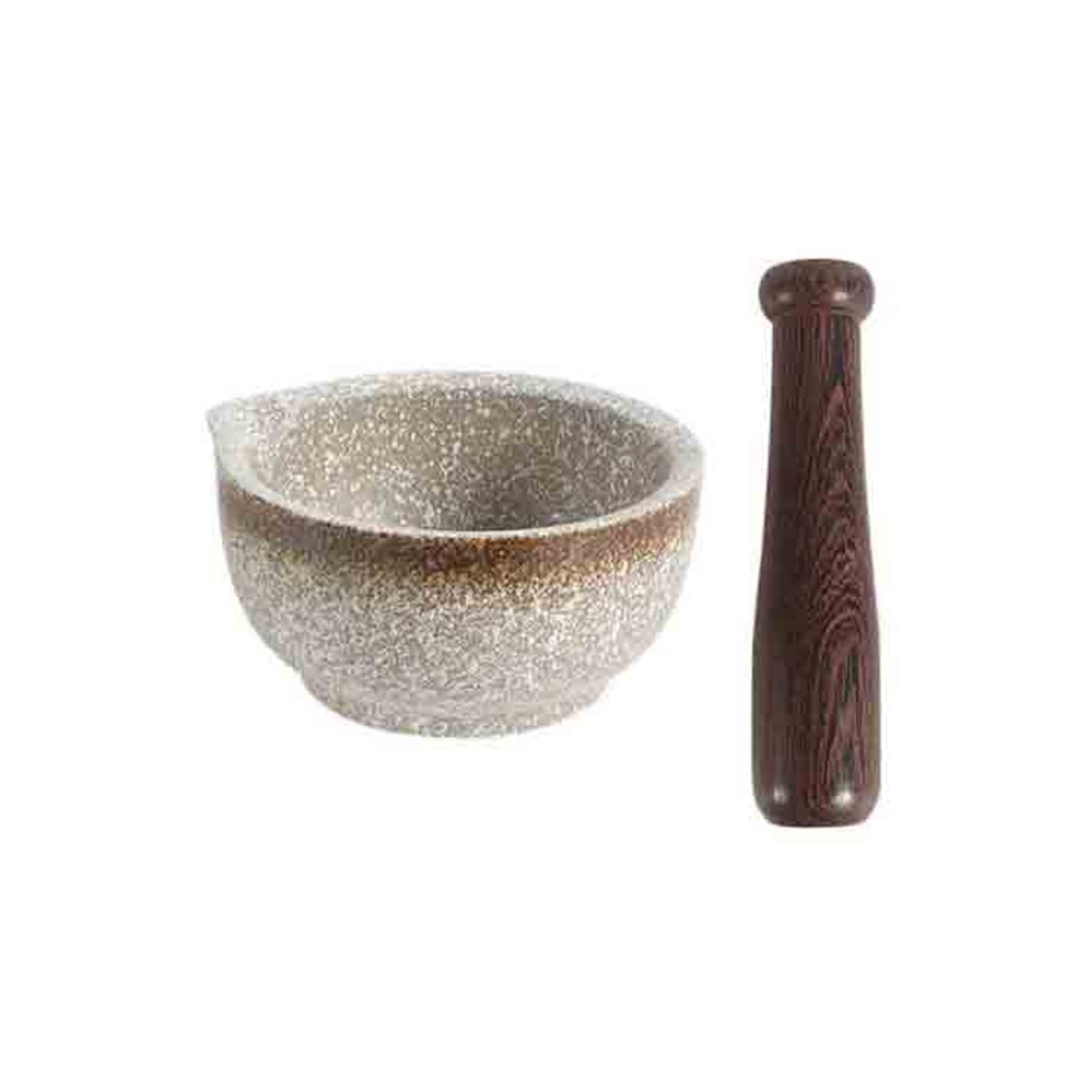 Mortaio con Pestello Set piccolo di mortaio e pestello in porcellana, ciotola in ceramica, massima capacità macinazione Molcajete per Pesto o Spezie
