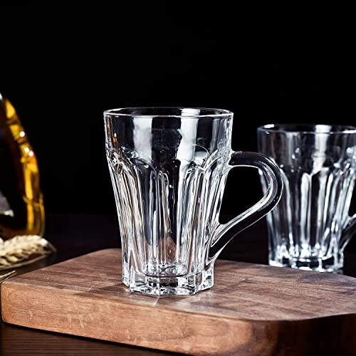 Image of ANKUL Heat Resistant Double Wall Glass Coffee Mugs Set of 2 Clear Insulated Coffee Glass, Cappuccino Cups, Latte Cups, Beverage Glasses (2, Lotus)