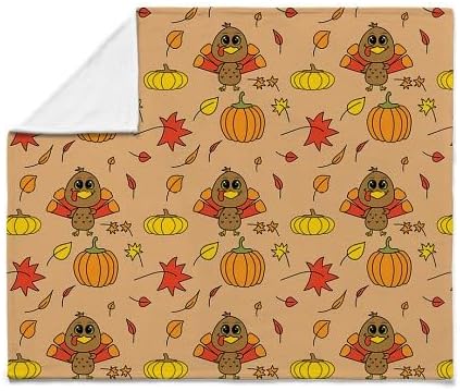 CafePress Thanksgiving Turkey Super Soft Fleece Plush Throw Blanket, 60"x50"
