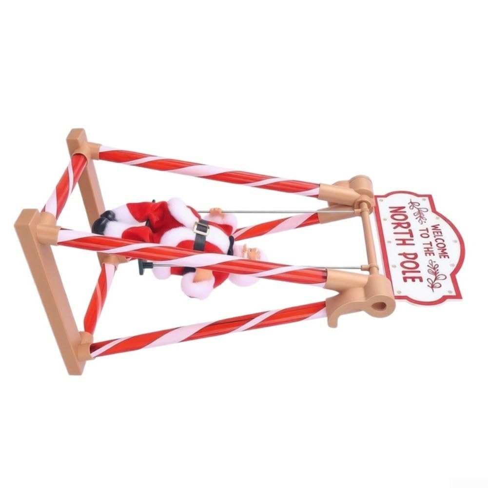 Animierte Weihnachtsmann für schaukel Figur 50cm mit LED Lichtern