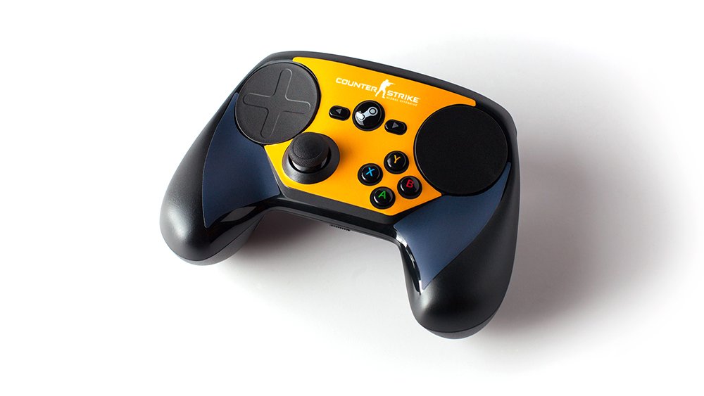Steam Controller Skin - CSGO Blue/Orange