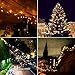 Binval Solar Fairy Christmas String Lights,1-Pack 72ft 200LED, Ambiance Lighting for Outdoor, Patio, Lawn, Landscape, Fairy Garden, Home, Wedding, Holiday Party and Xmas Tree (Warm-White 1-Pack)